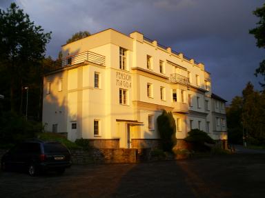 Pension Magda-pohled z parkoviště