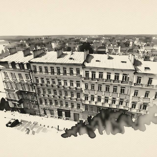 Ilustrační kresba: LEX apartments