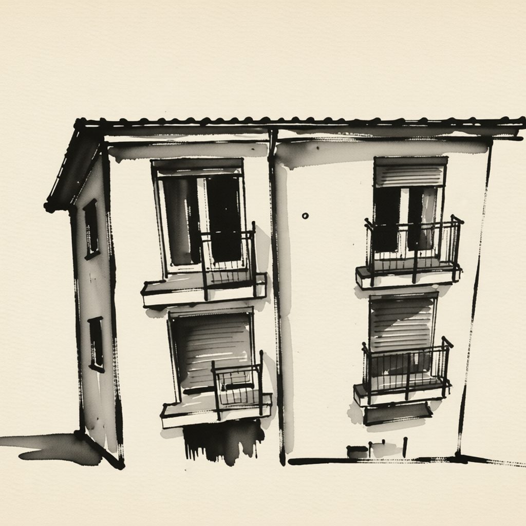 Ilustrační kresba: Apartmán Králova vyhlídka