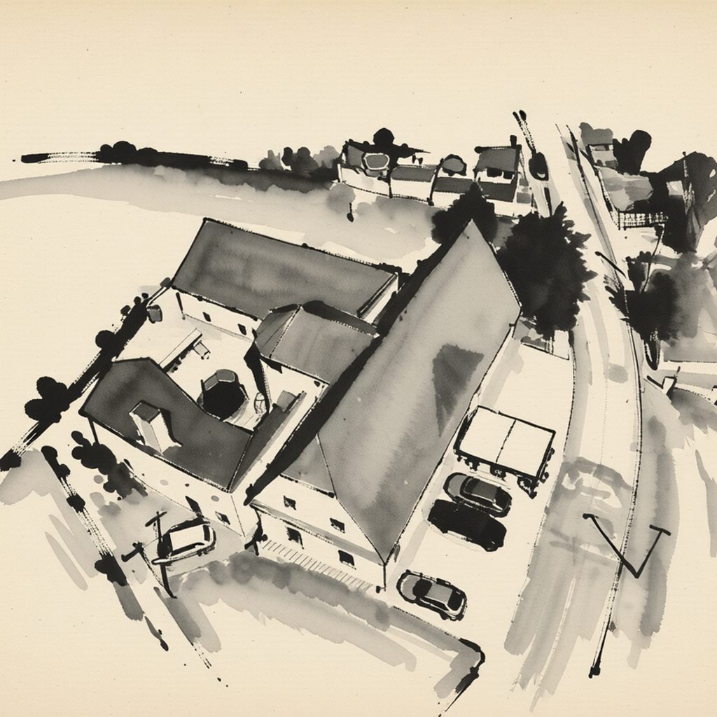 Ilustrační kresba: HOTEL 14 DVEŘÍ
