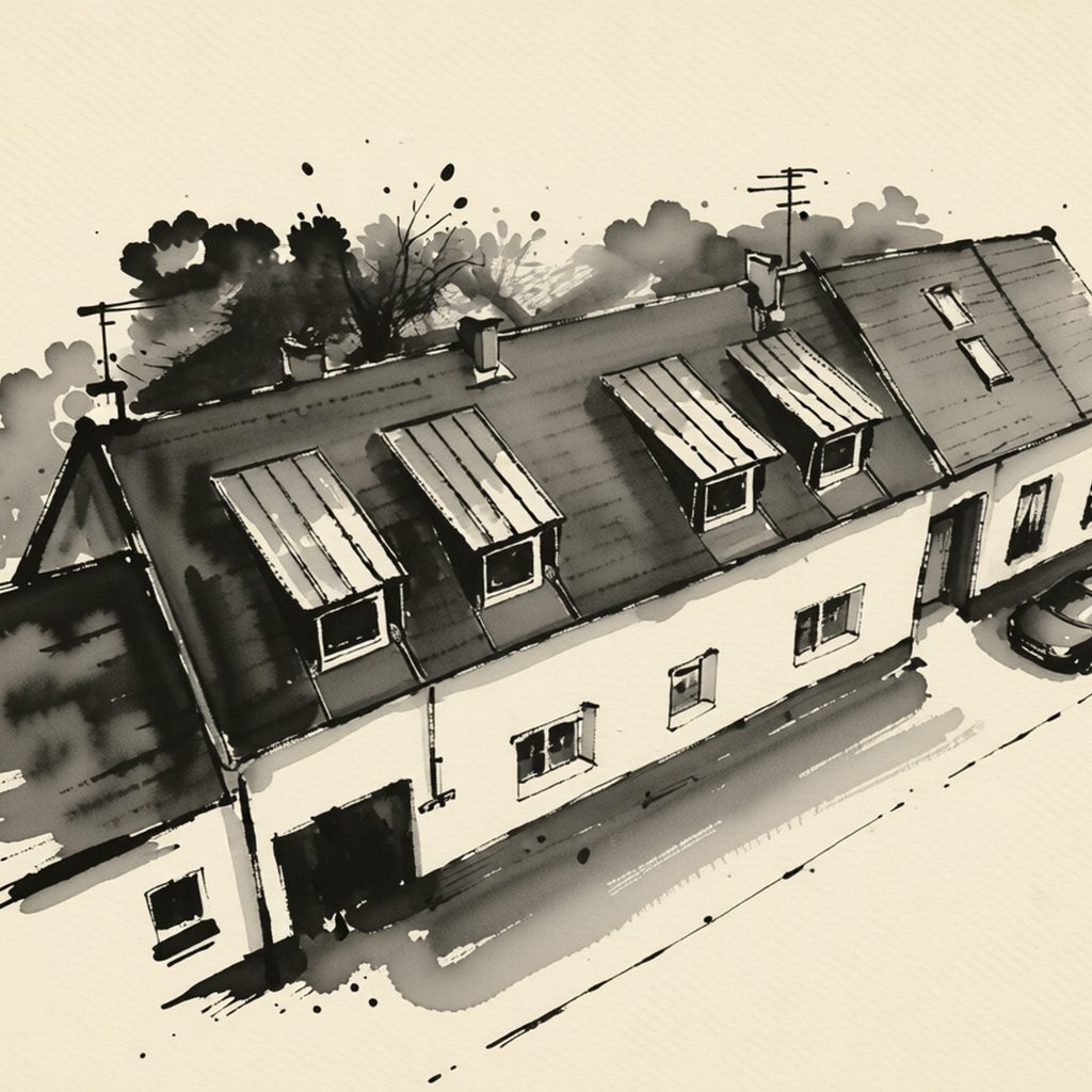 Ilustrační kresba: Penzion Atrium