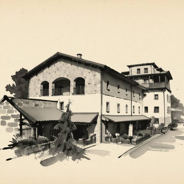 Ilustrační kresba: Vinařský penzion André