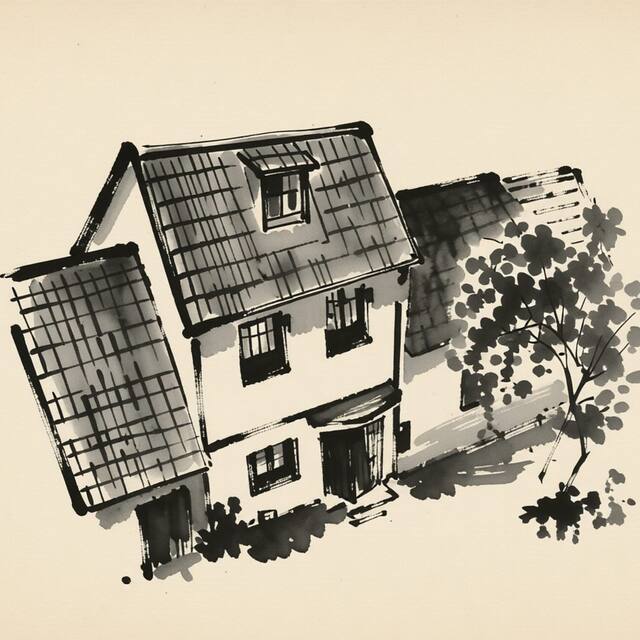 Ilustrační kresba: Penzion Vlasta