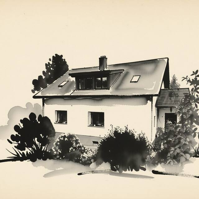 Ilustrační kresba: Rodinné apartmány Angelika