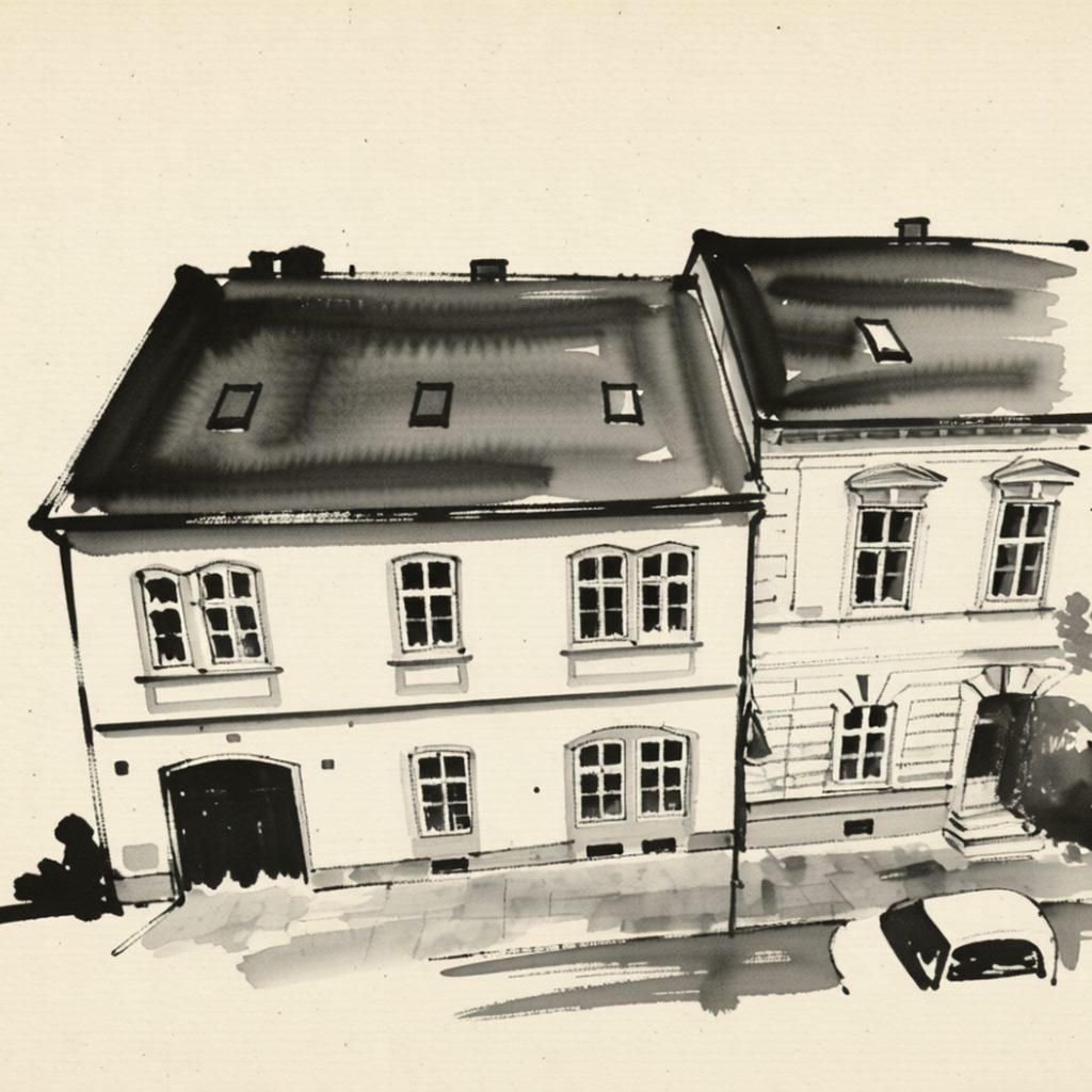 Ilustrační kresba: Parkhotel Terezín