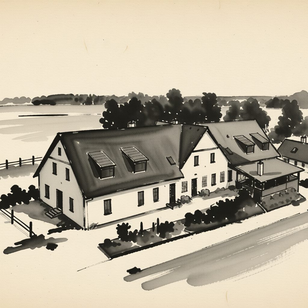 Ilustrační kresba: Penzion Praktik Krumlov