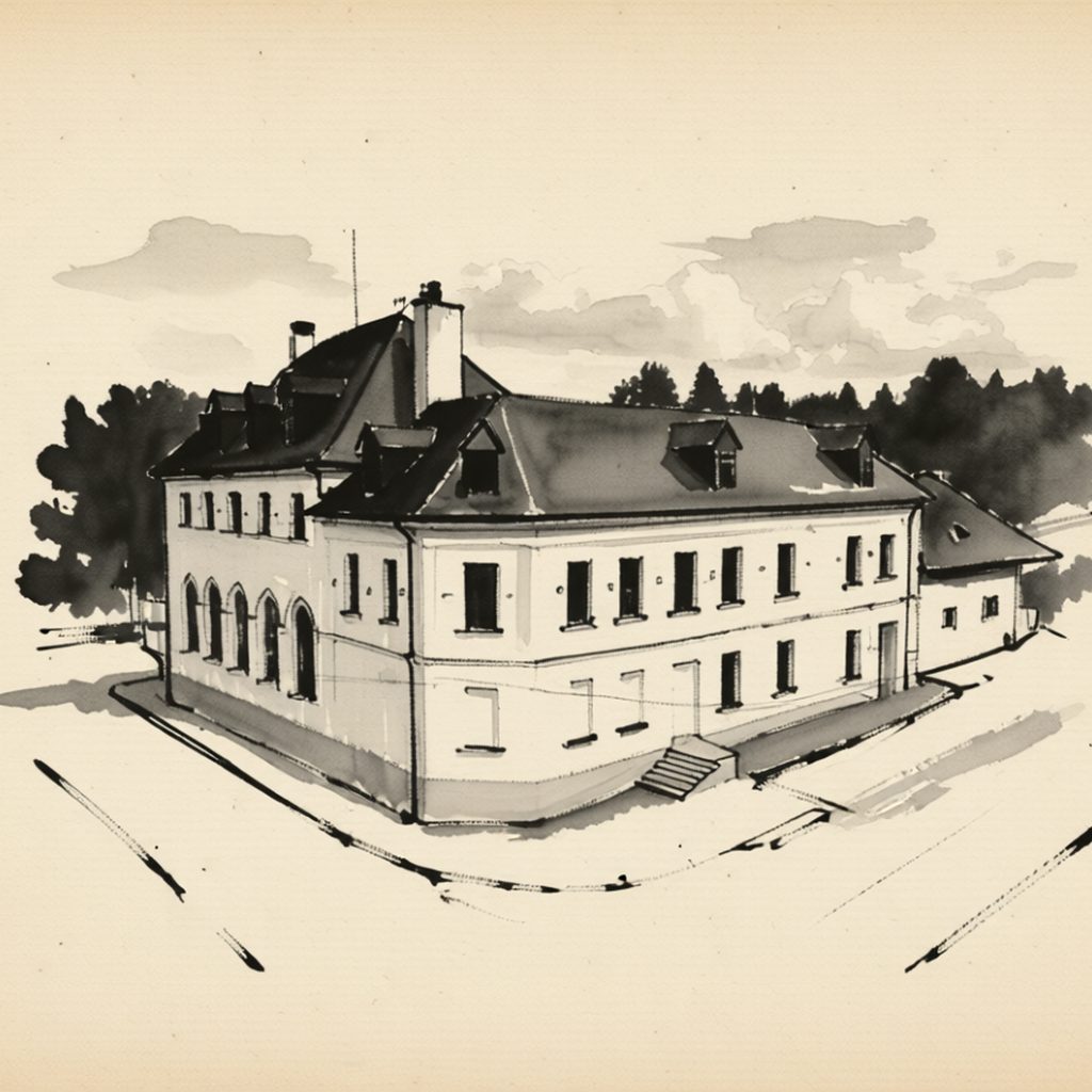 Ilustrační kresba: Hotel & Hostinec Slunce