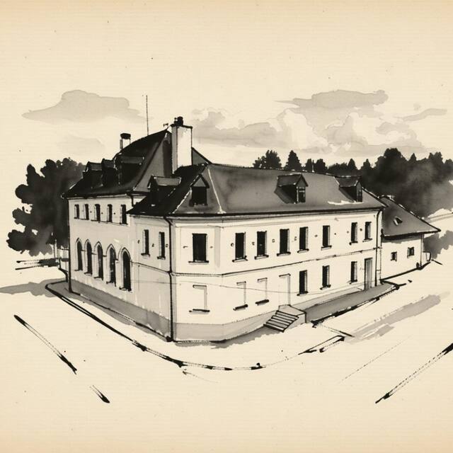 Ilustrační kresba: Hotel & Hostinec Slunce