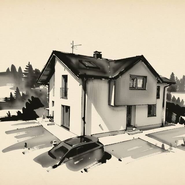 Ilustrační kresba: Apartments Gerda