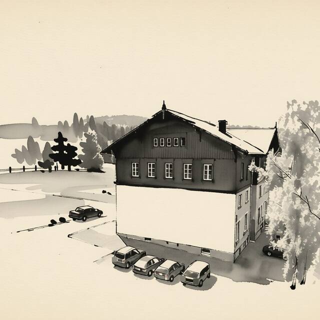 Ilustrační kresba: Apartmány Elisabeth