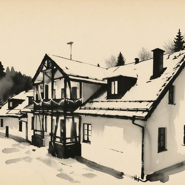 Ilustrační kresba: Pension Anja