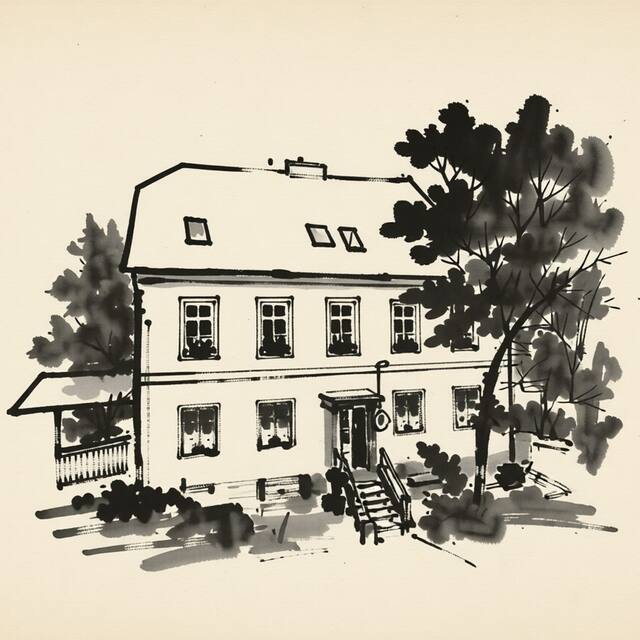 Ilustrační kresba: Hájovna Svahová