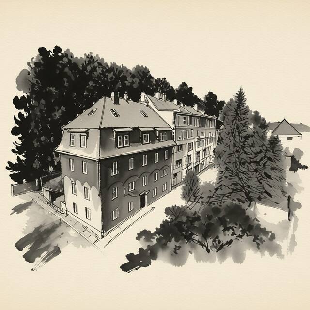 Ilustrační kresba: Pytloun Flat Hotel