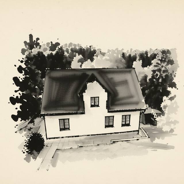 Ilustrační kresba: Penzion Myšková