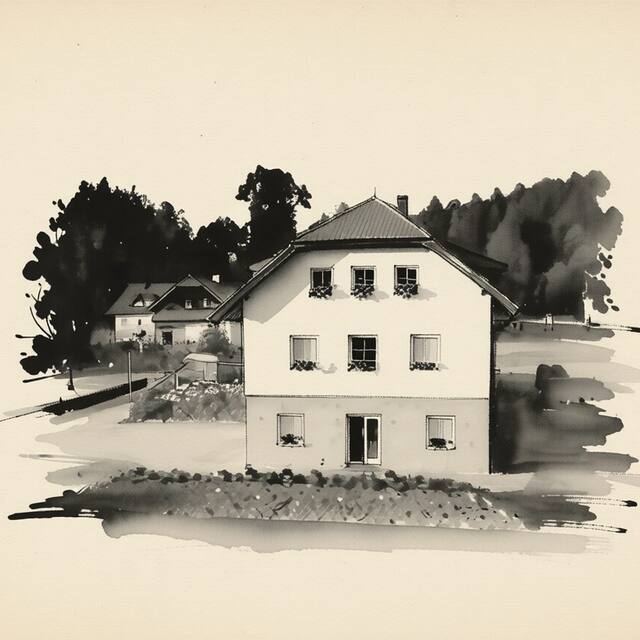 Ilustrační kresba: Apartmán Záhořovo lože