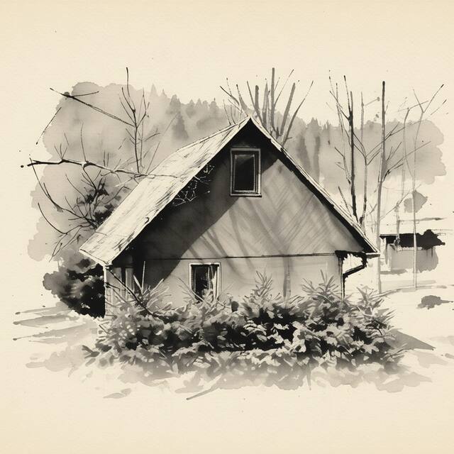 Ilustrační kresba: Apartmán Dvorečná