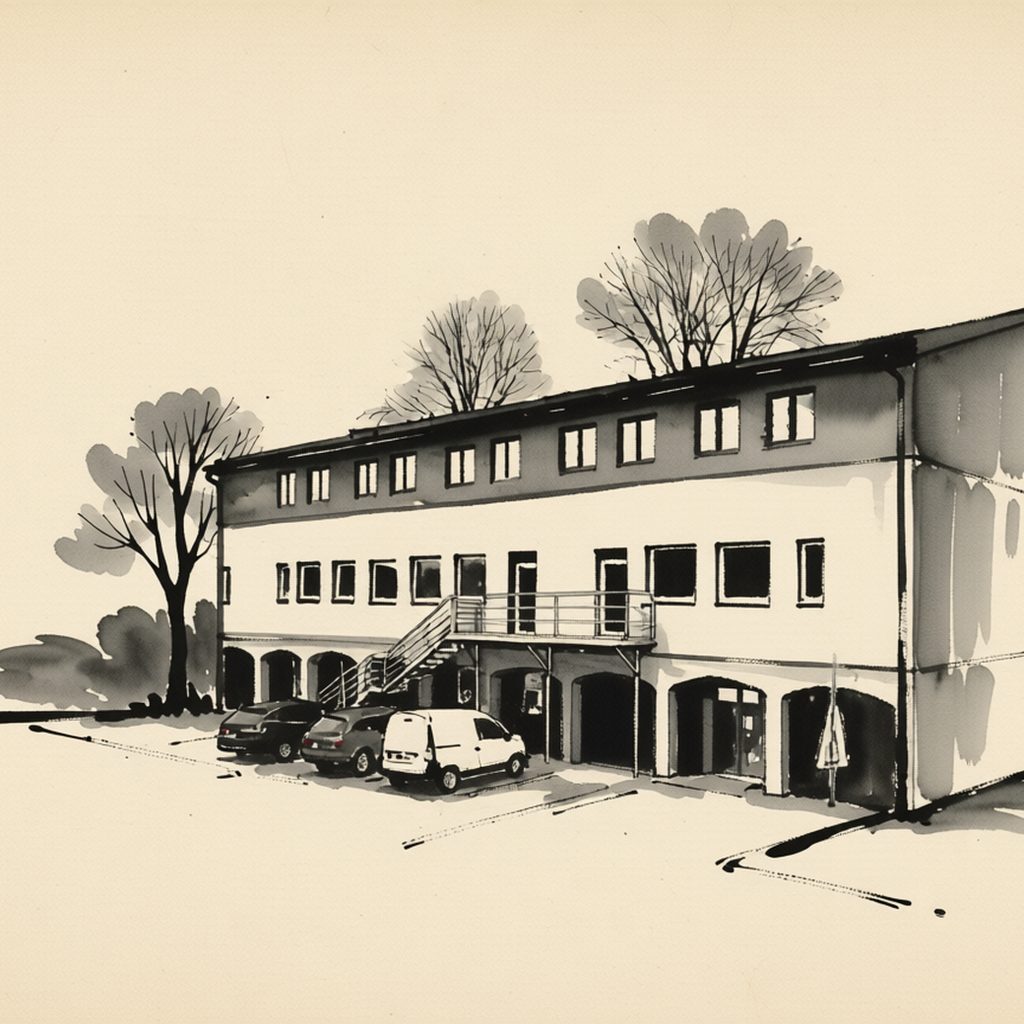 Ilustrační kresba: Penzion Glogar