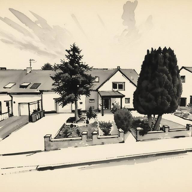 Ilustrační kresba: Homestay Kuchařovice