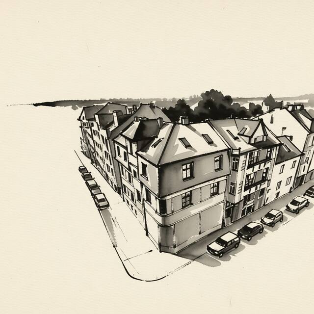 Ilustrační kresba: Sirius Apartments E