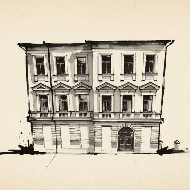 Ilustrační kresba: Sirius Apartments