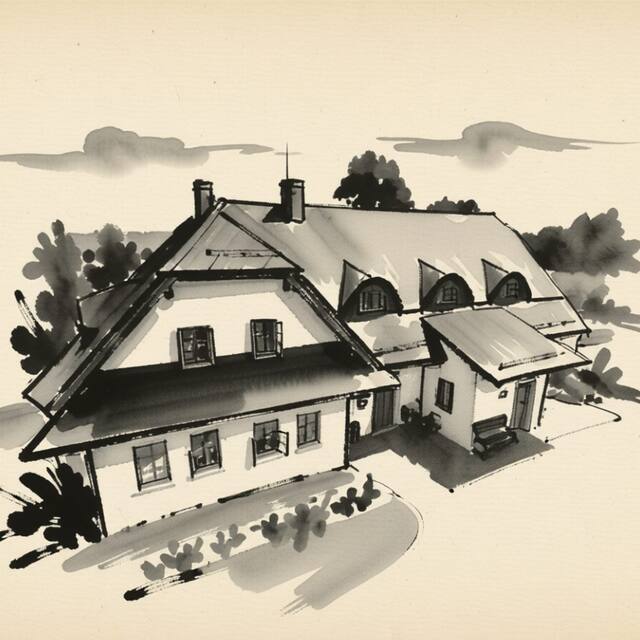 Ilustrační kresba: Apartmány NA DAŘILCE