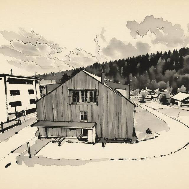 Ilustrační kresba: Apartmán Jestřáb