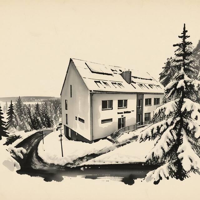 Ilustrační kresba: Penzion Čertovka