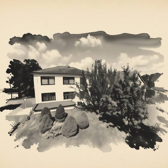 Ilustrační kresba: Ubytování LYDIAVI