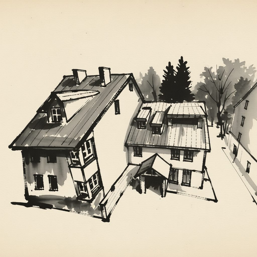 Ilustrační kresba: Apartmán Horní Mísečky J4