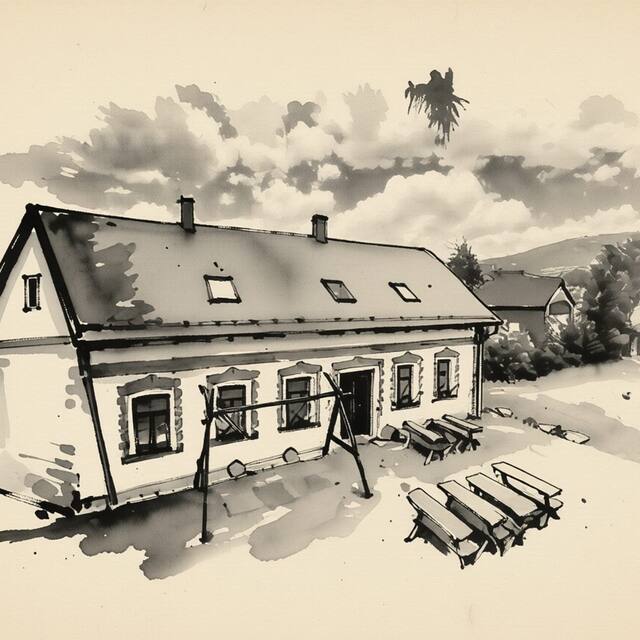 Ilustrační kresba: Pension U Mojmíra