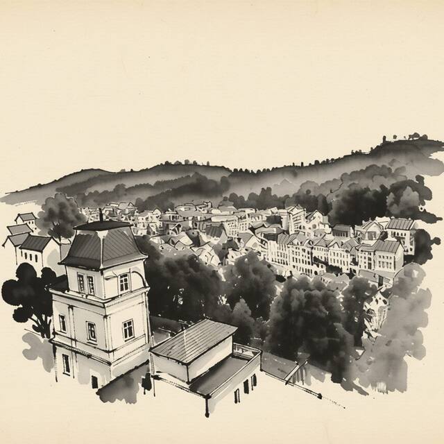 Ilustrační kresba: Panorama Apartments
