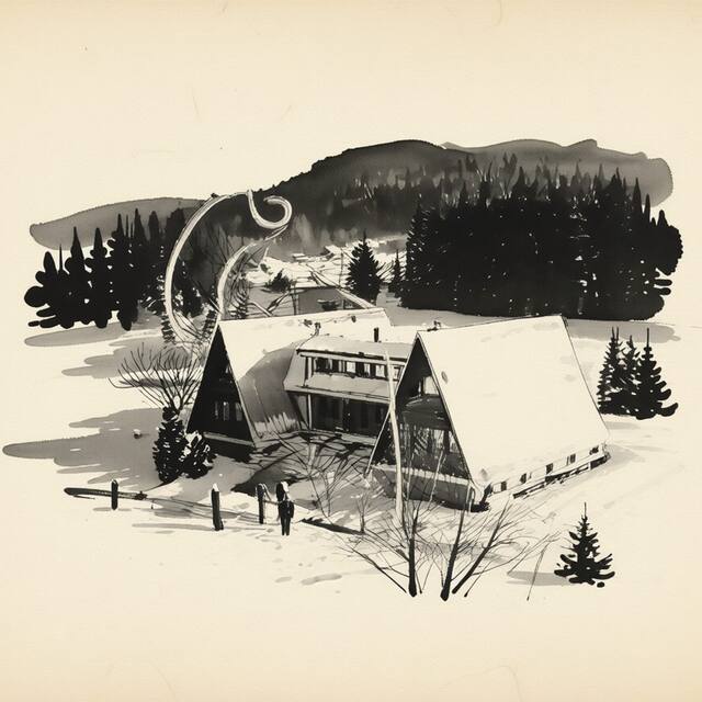 Ilustrační kresba: Rekreační středisko Toska