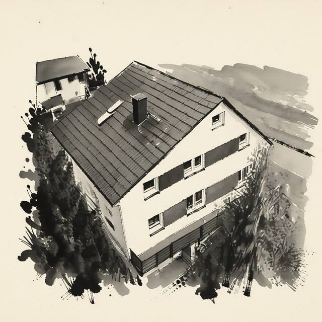 Ilustrační kresba: Apartmány Alex