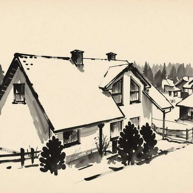 Ilustrační kresba: Penzion Natty