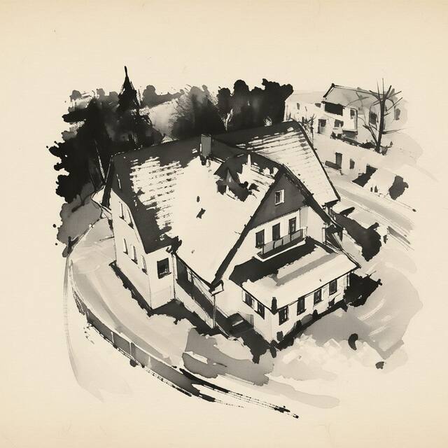 Ilustrační kresba: Penzion Hamštejn