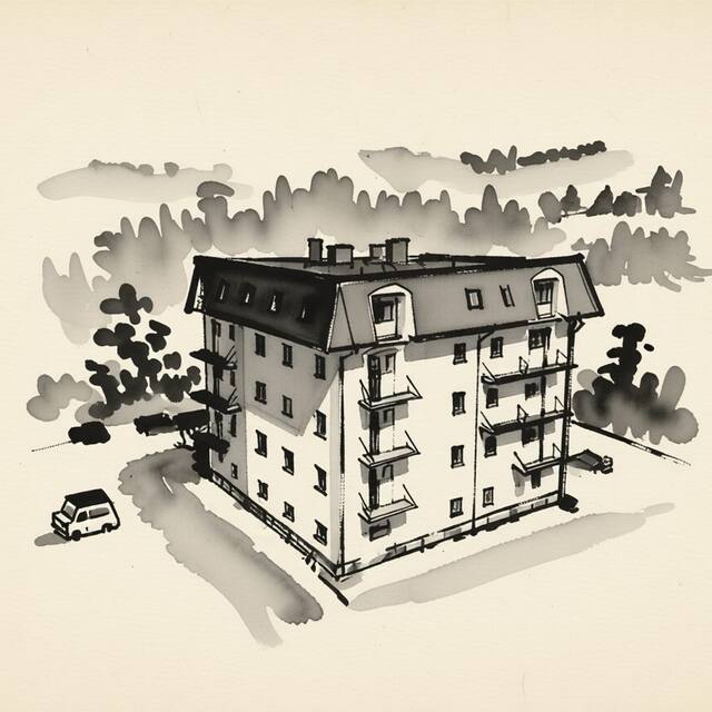 Ilustrační kresba: EFI ApartHotel Horní Lipová