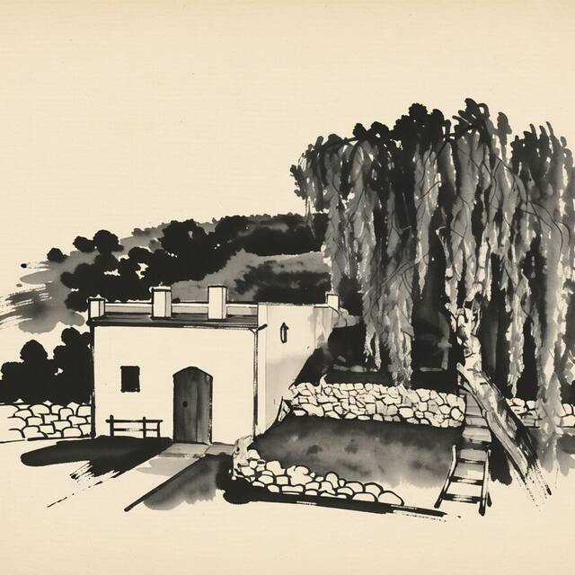 Ilustrační kresba: Penzion Pod Vinicí