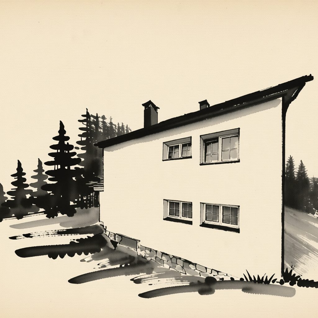 Ilustrační kresba: Apartmány Dana