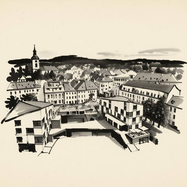 Ilustrační kresba: Hotel TAMMEL