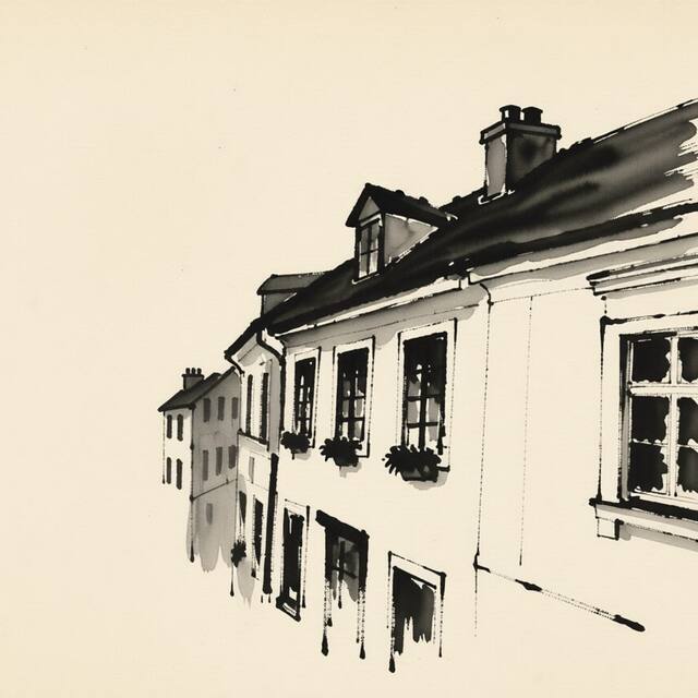 Ilustrační kresba: Downtown Apartments