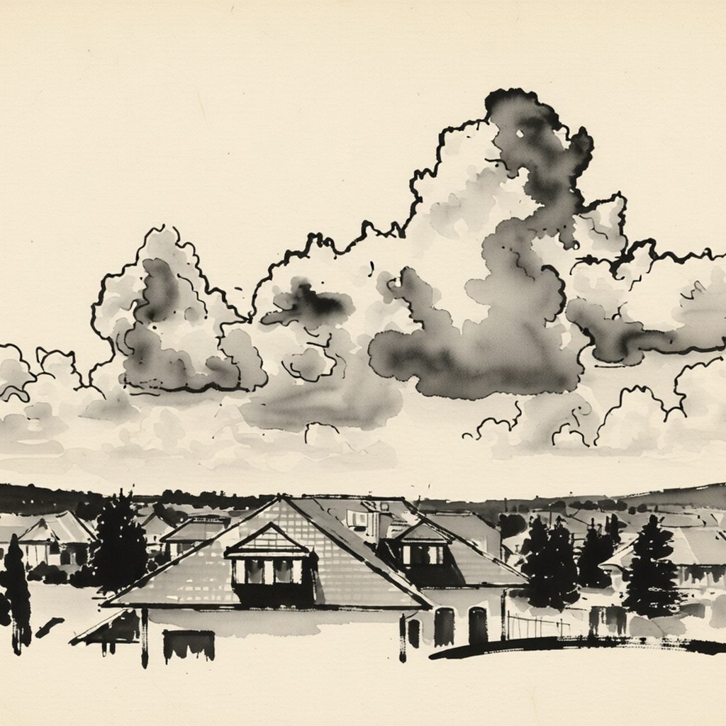 Ilustrační kresba: Ubytování u Smolíků