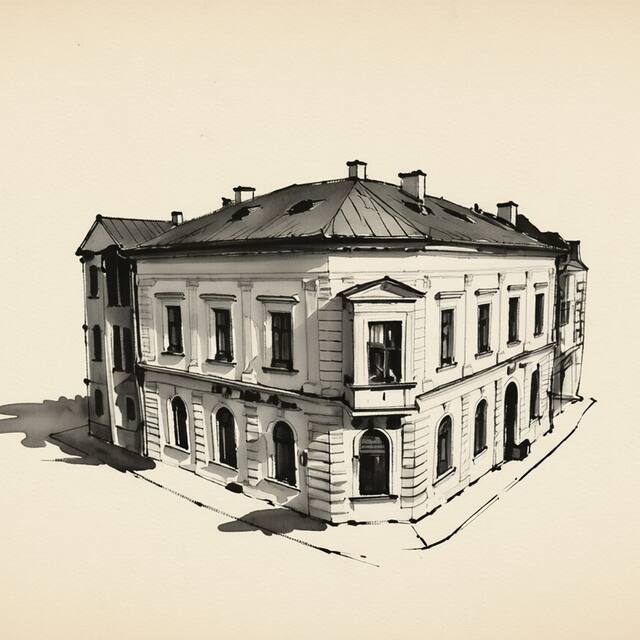 Ilustrační kresba: Tylova Apartments
