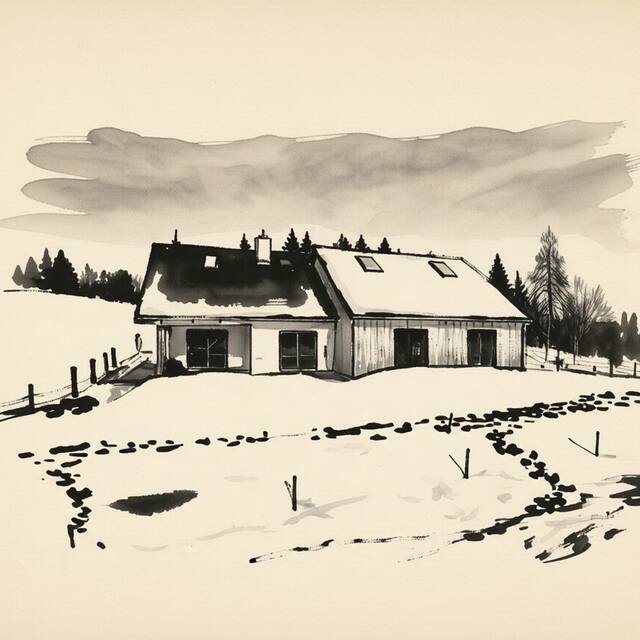 Ilustrační kresba: Apartmány No.823 Bublava