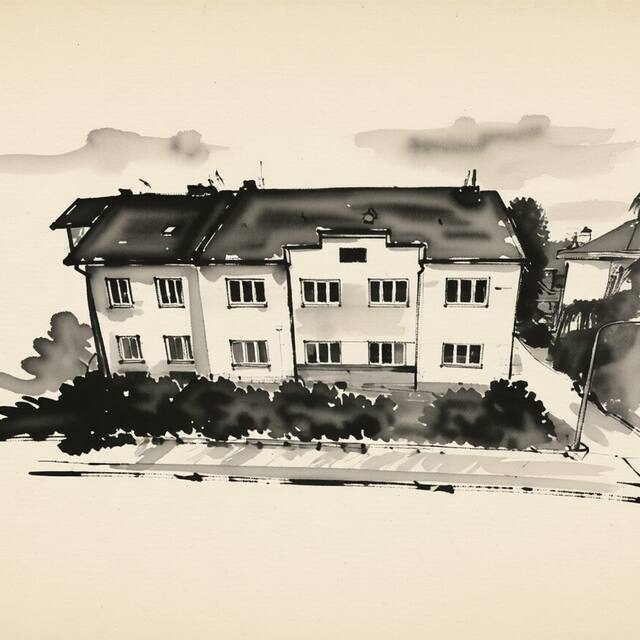 Ilustrační kresba: Apartment In The Garden