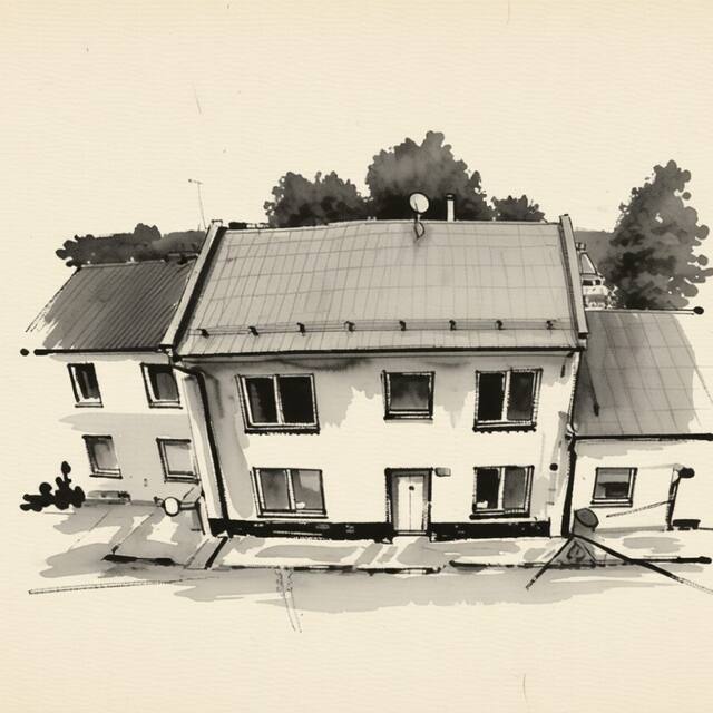 Ilustrační kresba: Sausage dog's apartmány