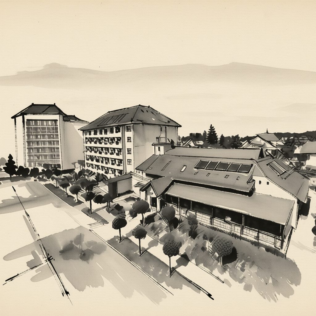 Ilustrační kresba: Hotel Strážnice