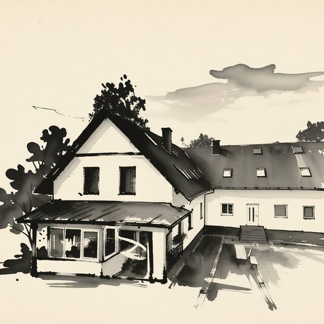 Ilustrační kresba: Penzion Eden Turnov