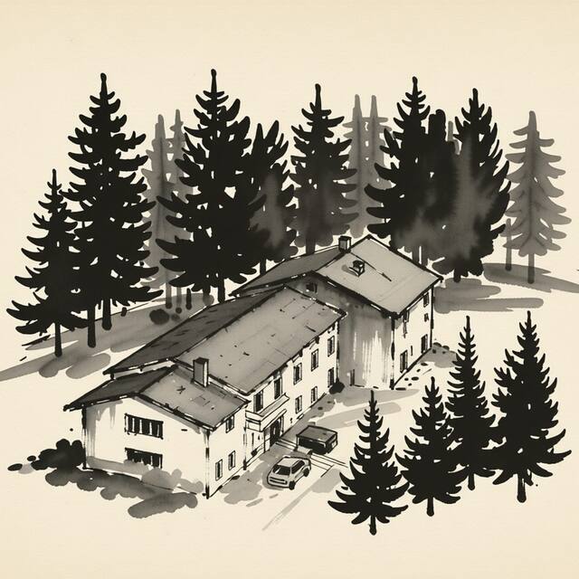 Ilustrační kresba: Penzion U Špičáku
