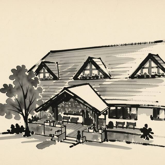 Ilustrační kresba: Penzion U Kapličky