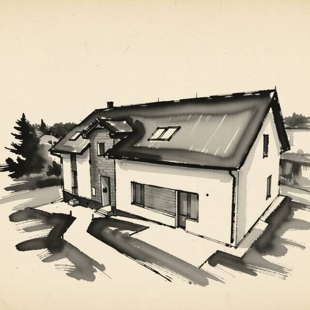 Ilustrační kresba: apartmány U Solišů